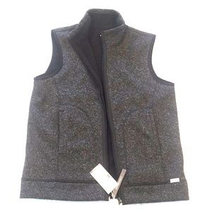 FIGS Scrub Casablanca reversible fleece vest